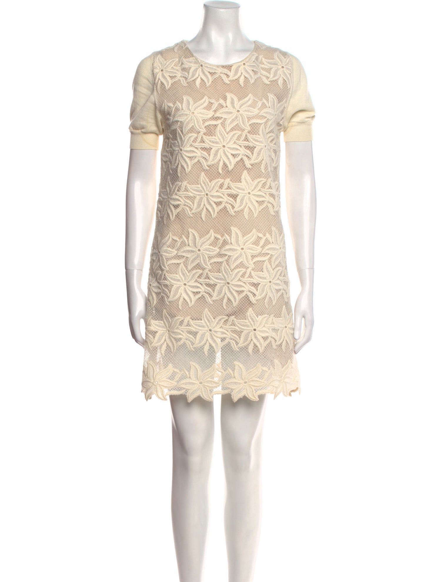 Chloé Lace Pattern Mini Dress
