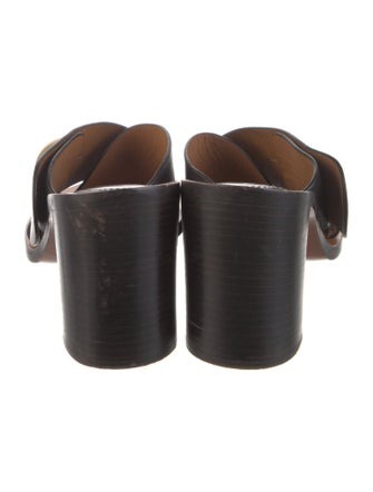 Chloé Leather Studded Accents Slides