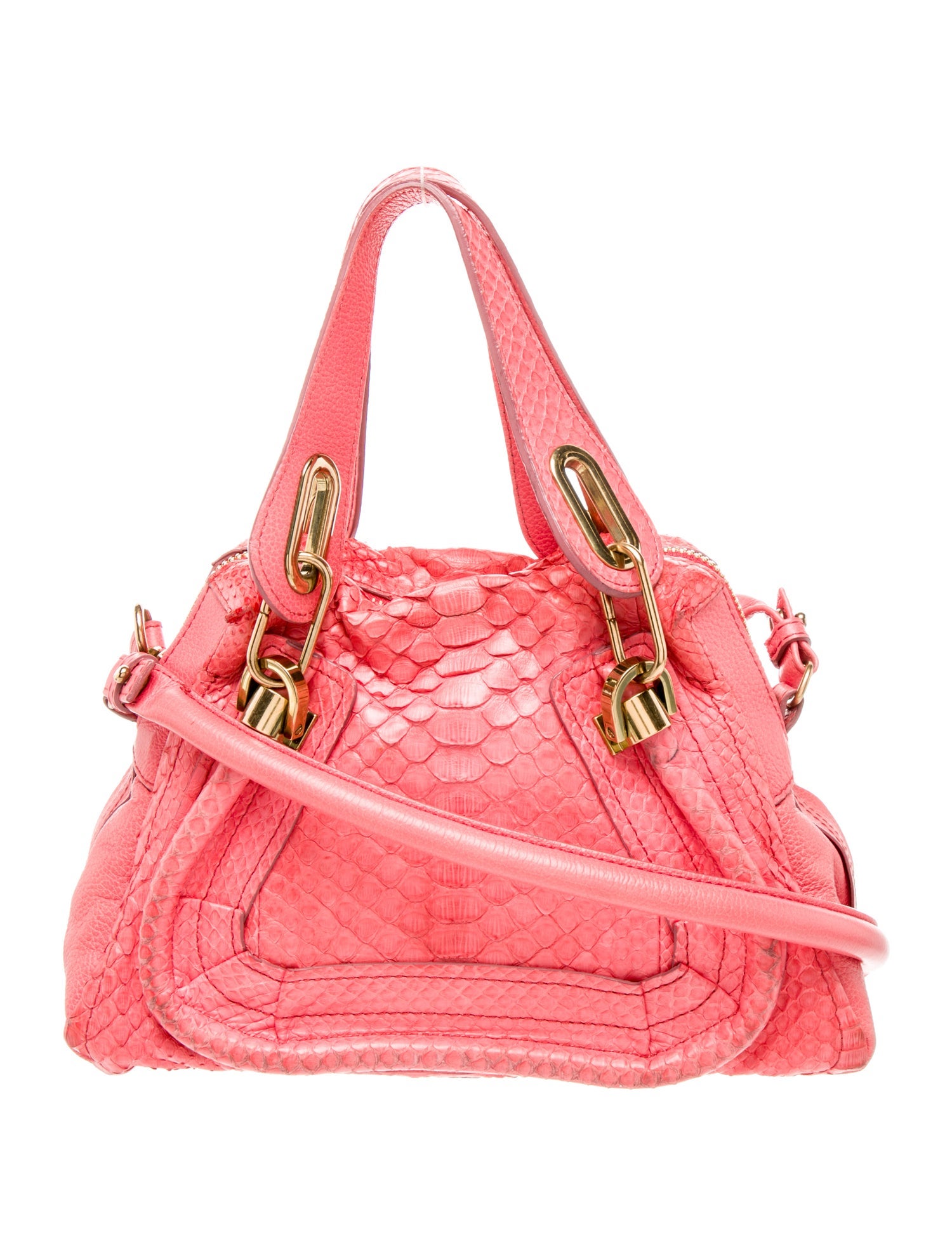 Chloé Python Top Handle Bag