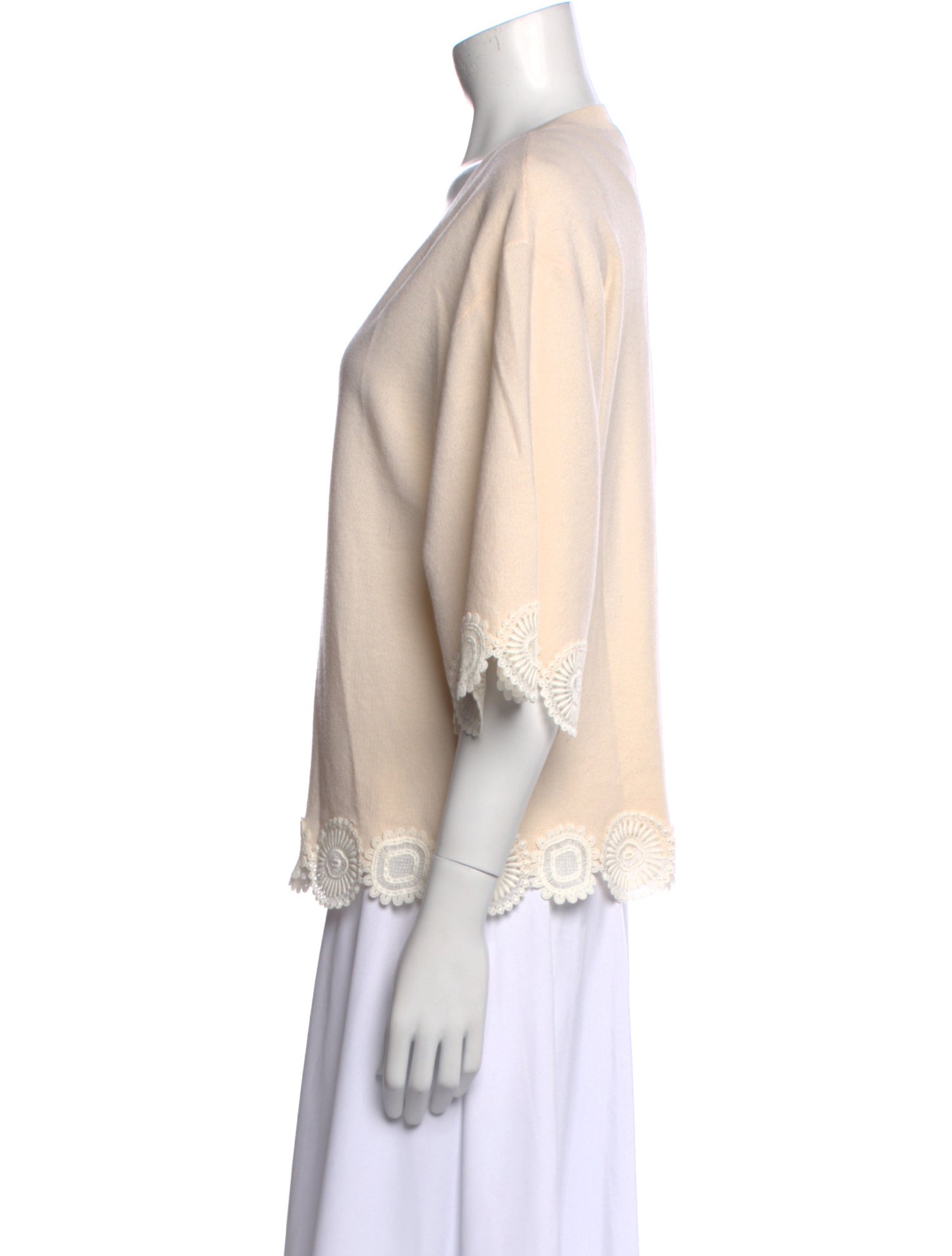 Chloé Virgin Wool V-Neck Top