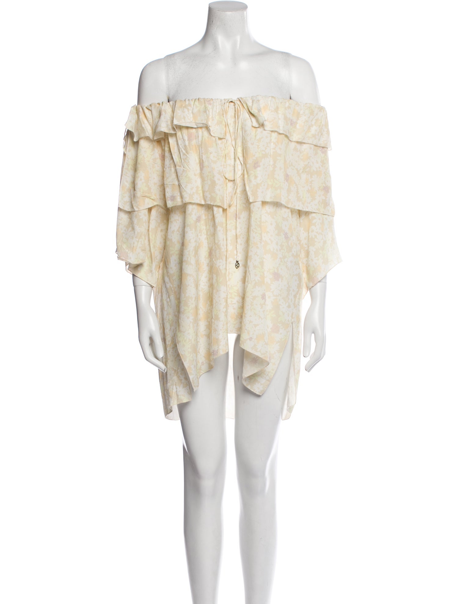 See by Chloé Off-The-Shoulder Three-Quarter Sleeve Tunic