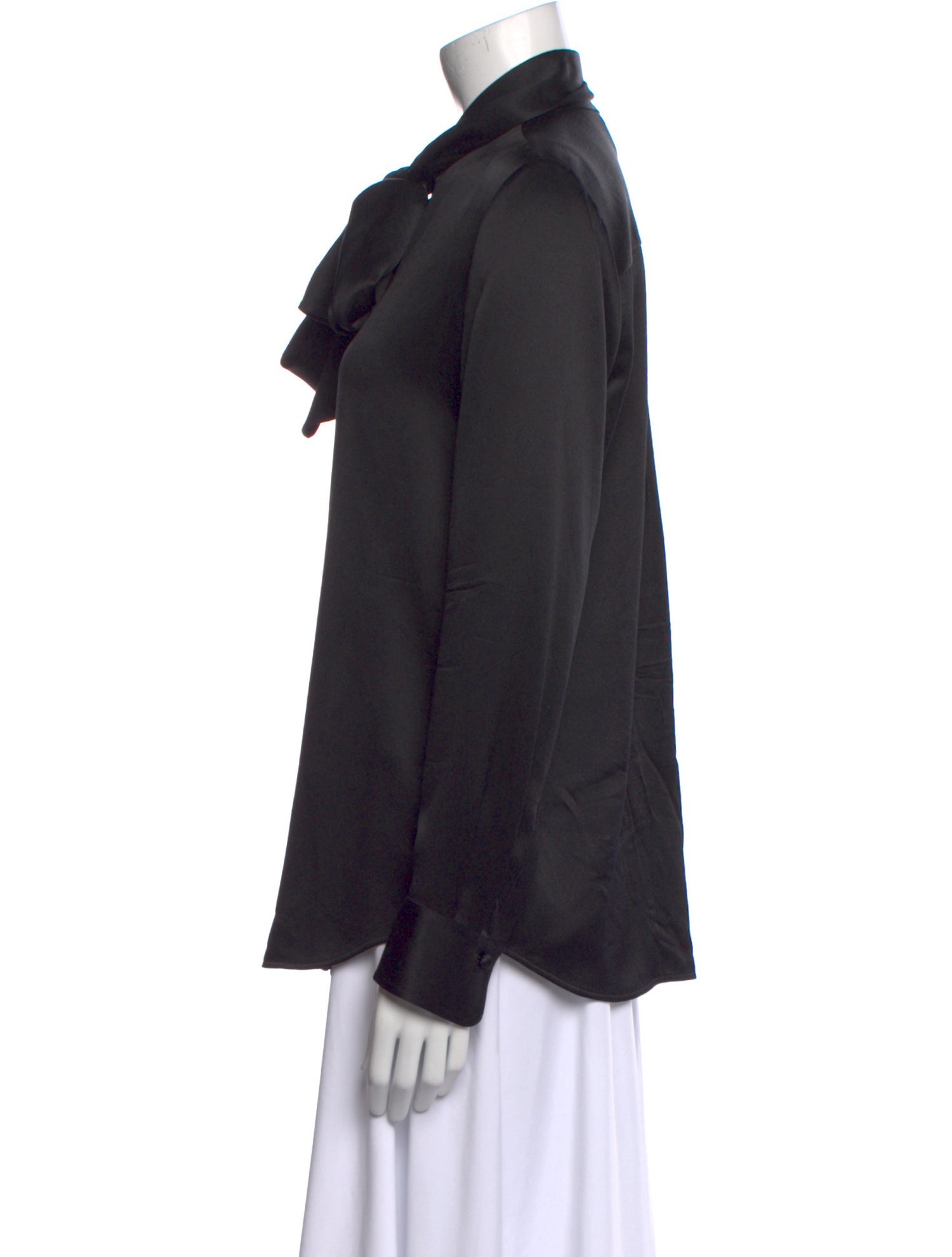 Chloé Silk Long Sleeve Button-Up Top