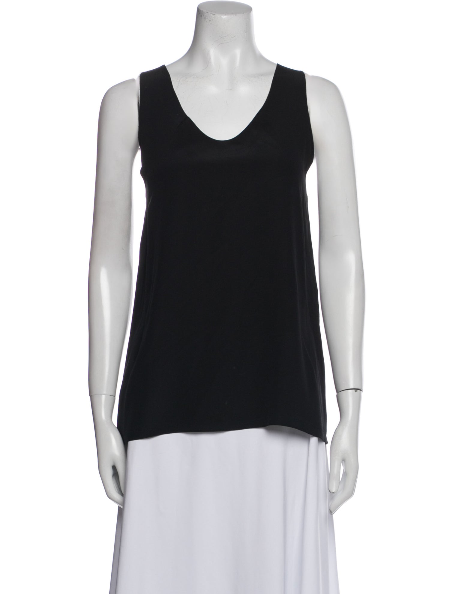 Chloé Silk Scoop Neck Top