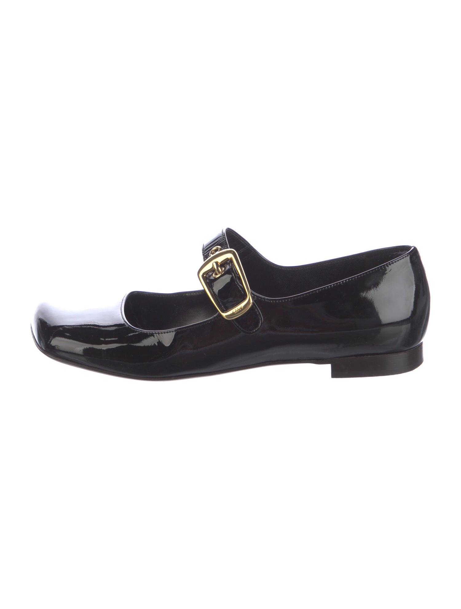 Chloé Patent Leather Mary Jane Flats