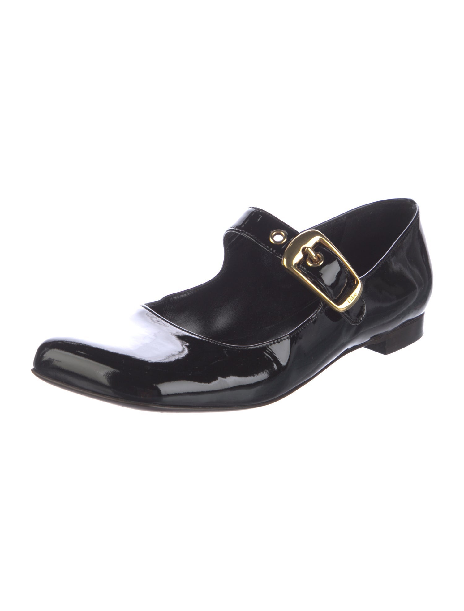 Chloé Patent Leather Mary Jane Flats