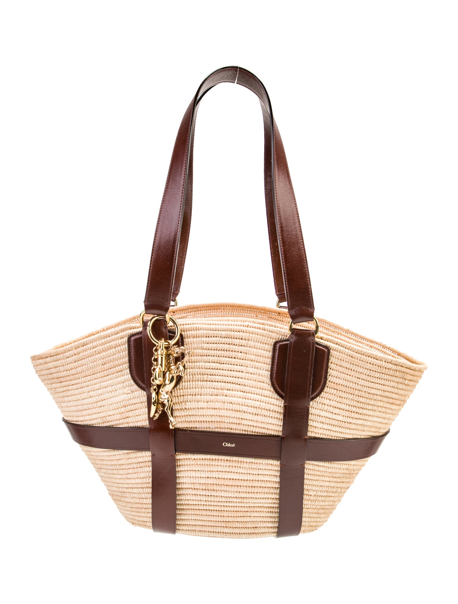 Chloé Raffia Kerala Basket Tote