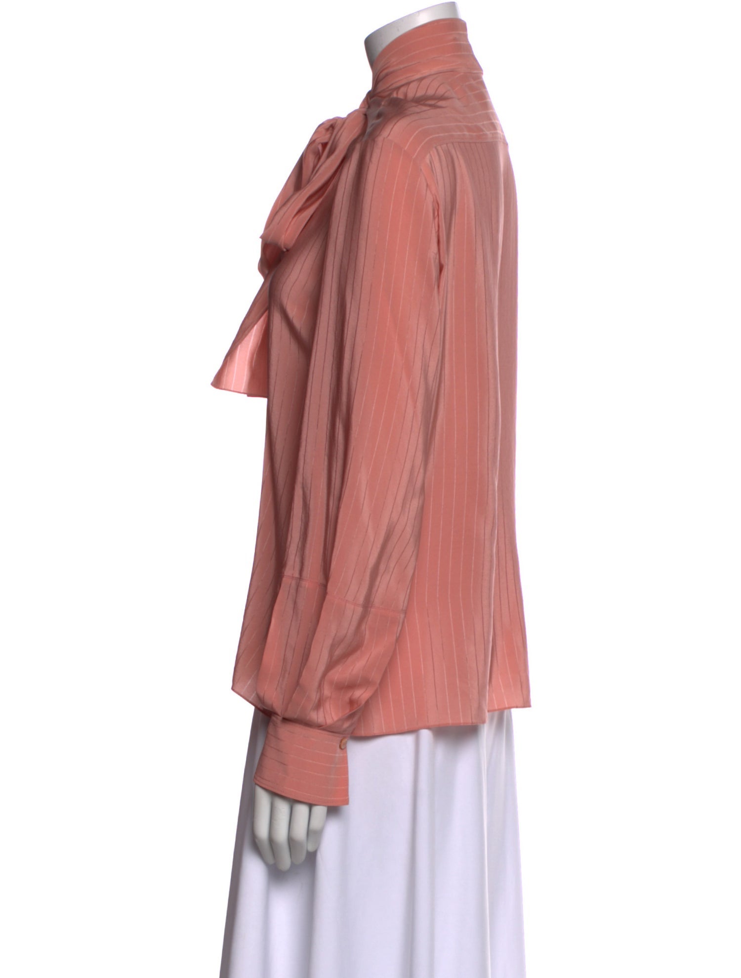 Chloé Silk Mock Neck Blouse