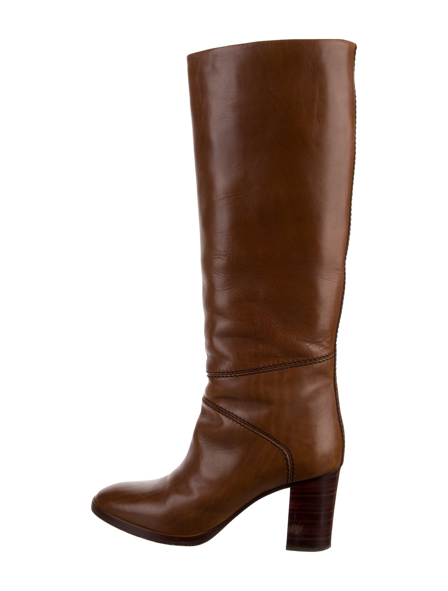 Chloé Leather Riding Boots