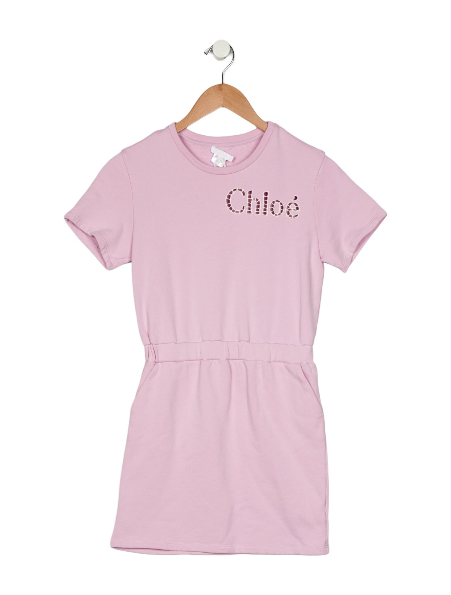Chloé Girls' Embroidered Short Sleeve Dress