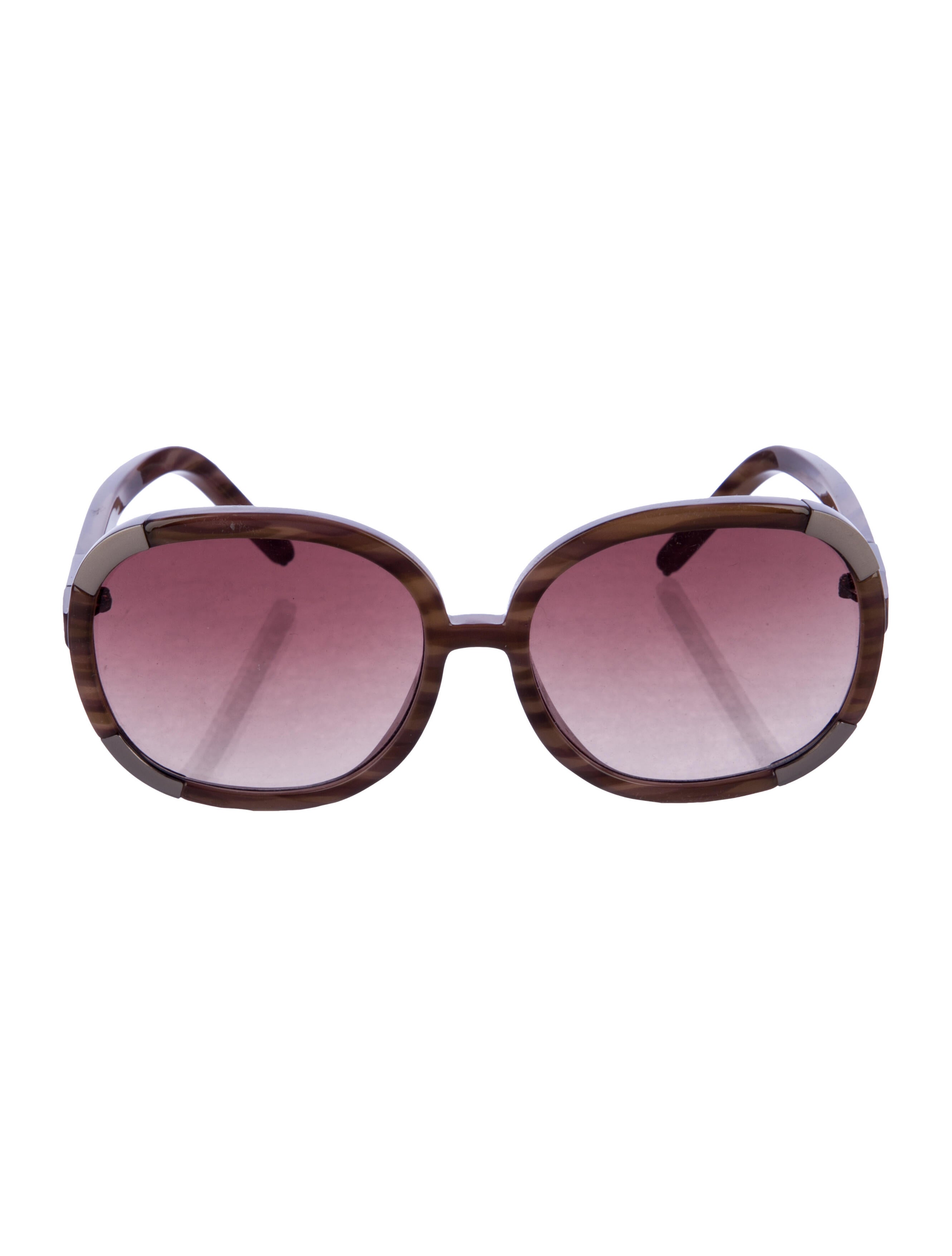 Chloé Round Gradient Sunglasses