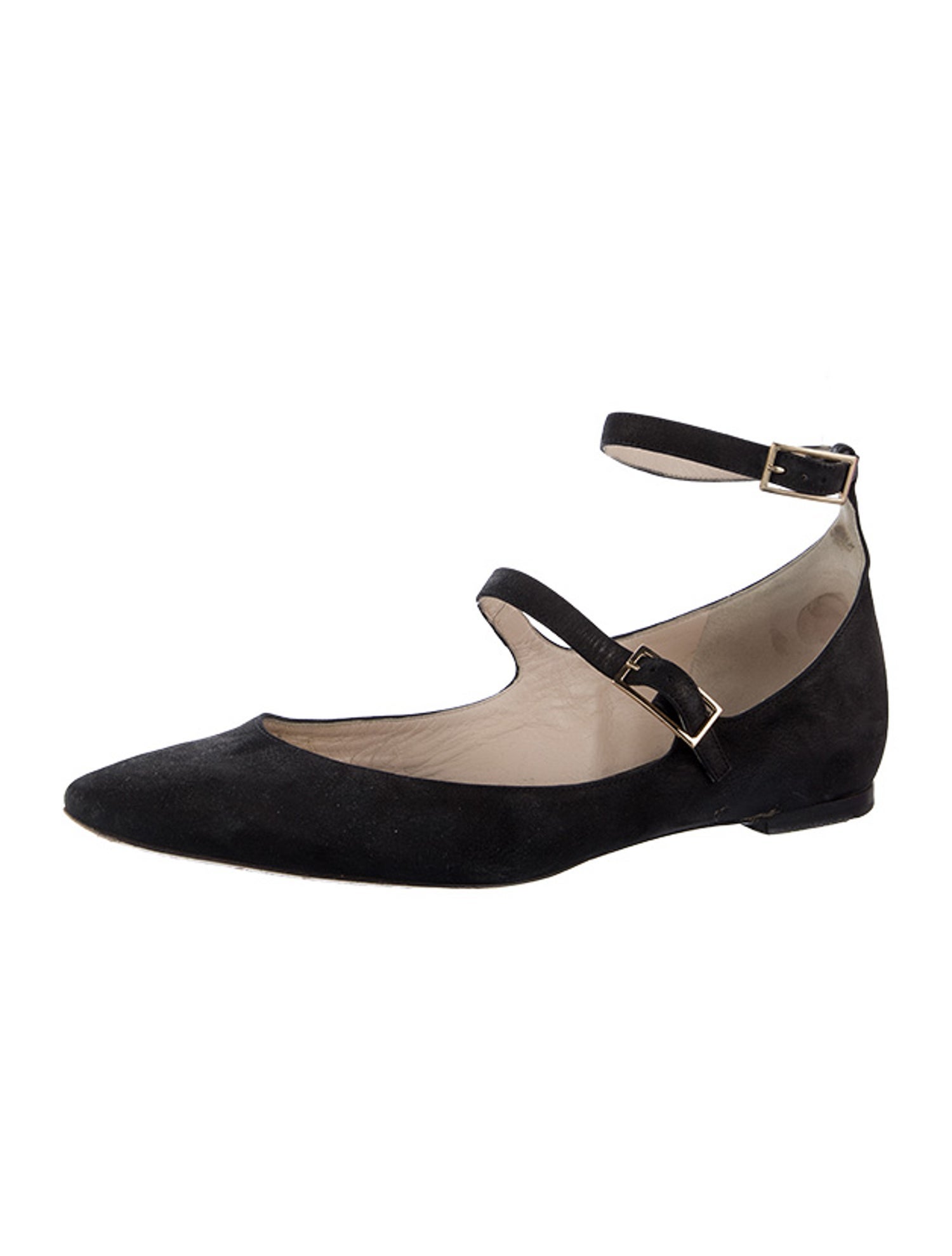 Chloé Suede Mary Jane Flats