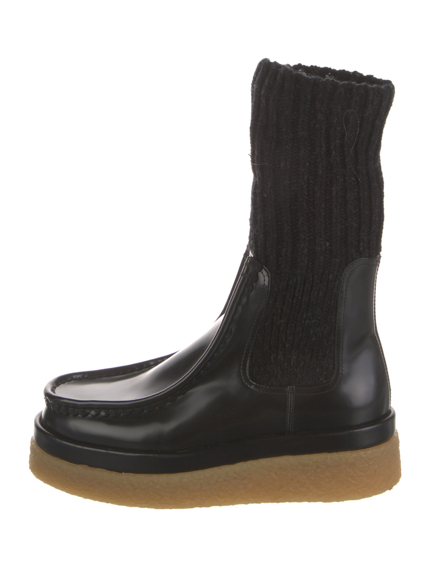 Chloé Leather Combat Boots