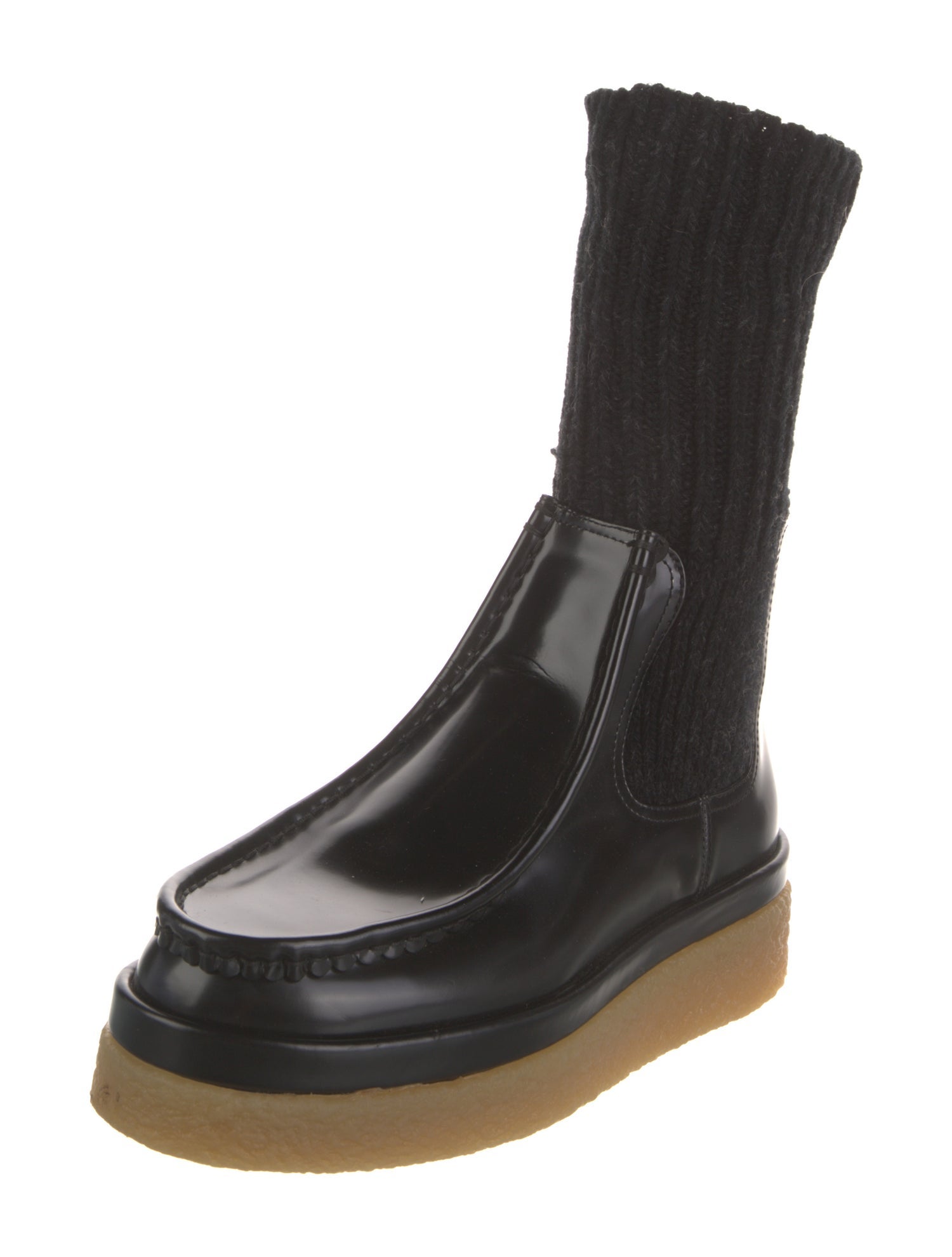 Chloé Leather Combat Boots