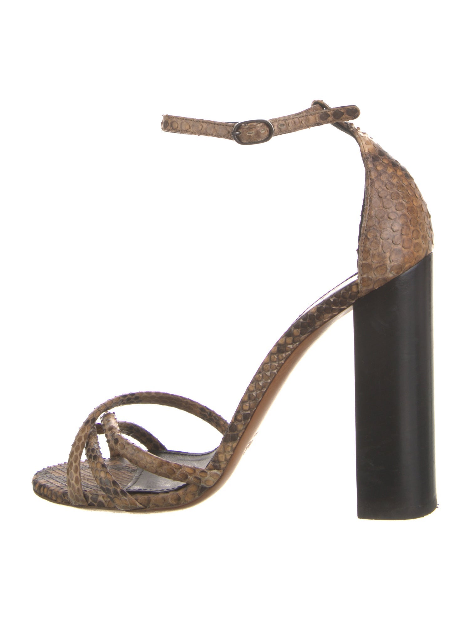 Chloé Snakeskin Animal Print Sandals