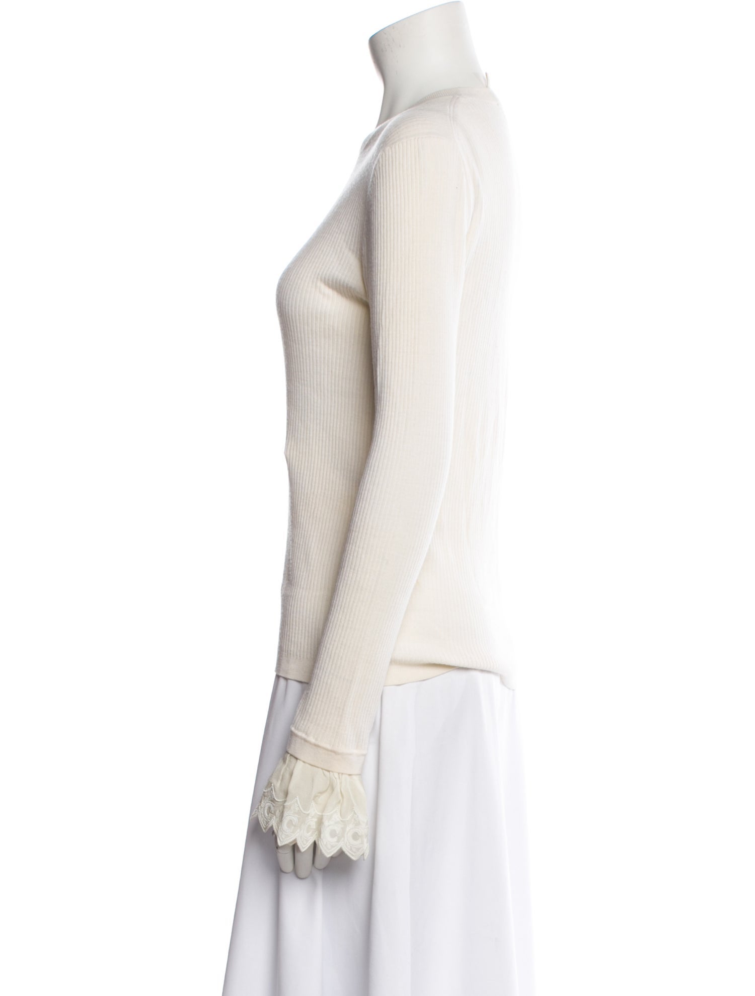 Chloé Wool Crew Neck Top