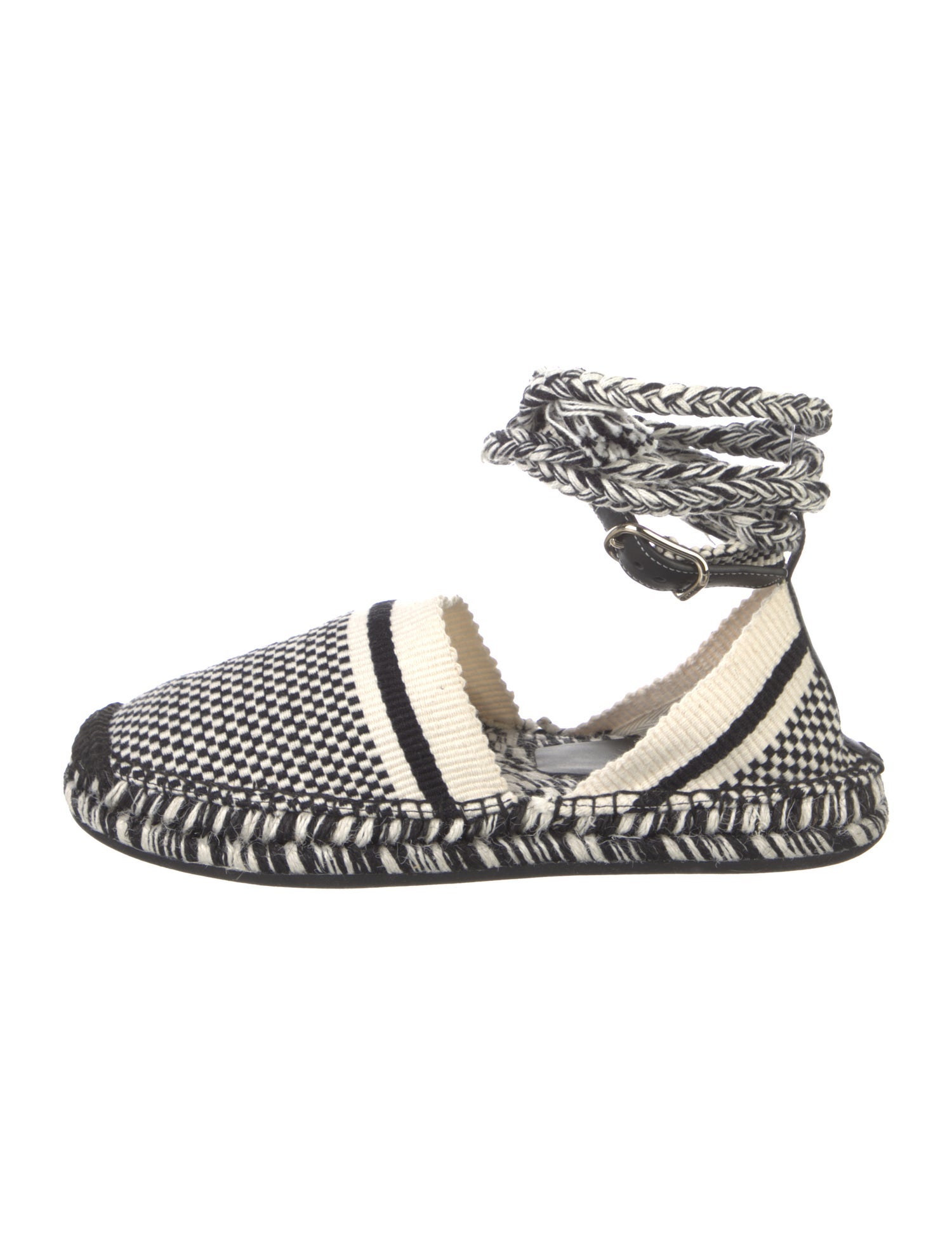 Chloé Canvas Printed D'Orsay Flats