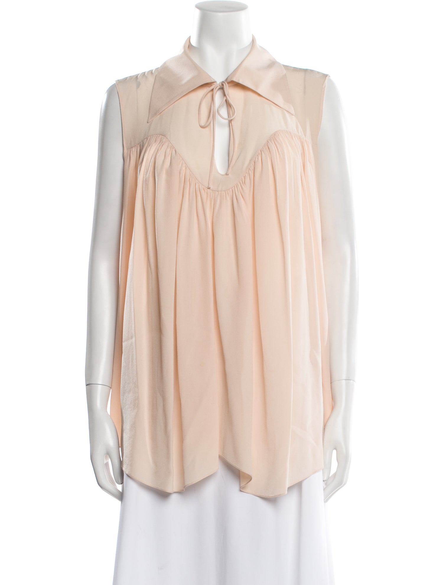 Chloé Silk Sleeveless Blouse