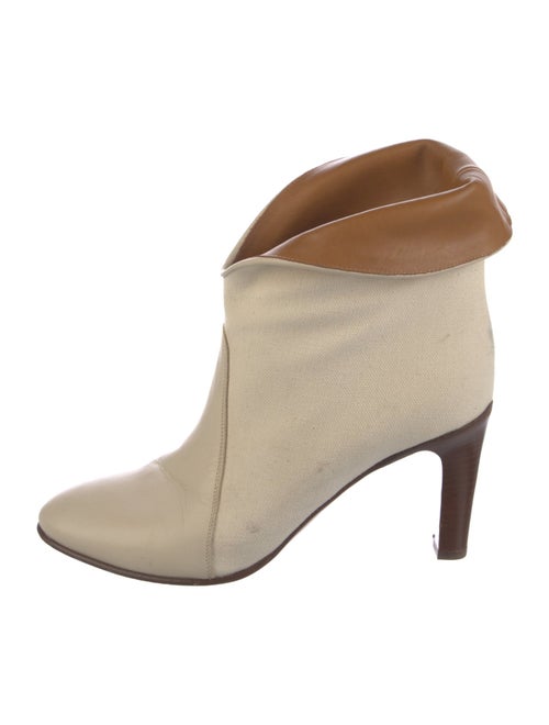 Chloé Leather Colorblock Pattern Boots