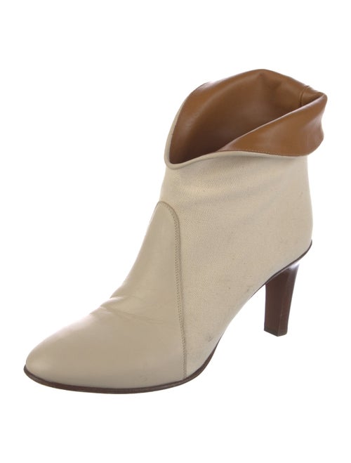 Chloé Leather Colorblock Pattern Boots