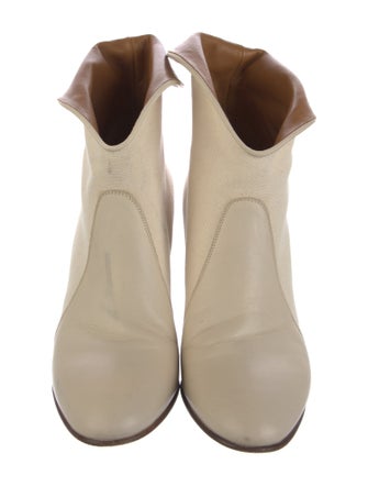 Chloé Leather Colorblock Pattern Boots