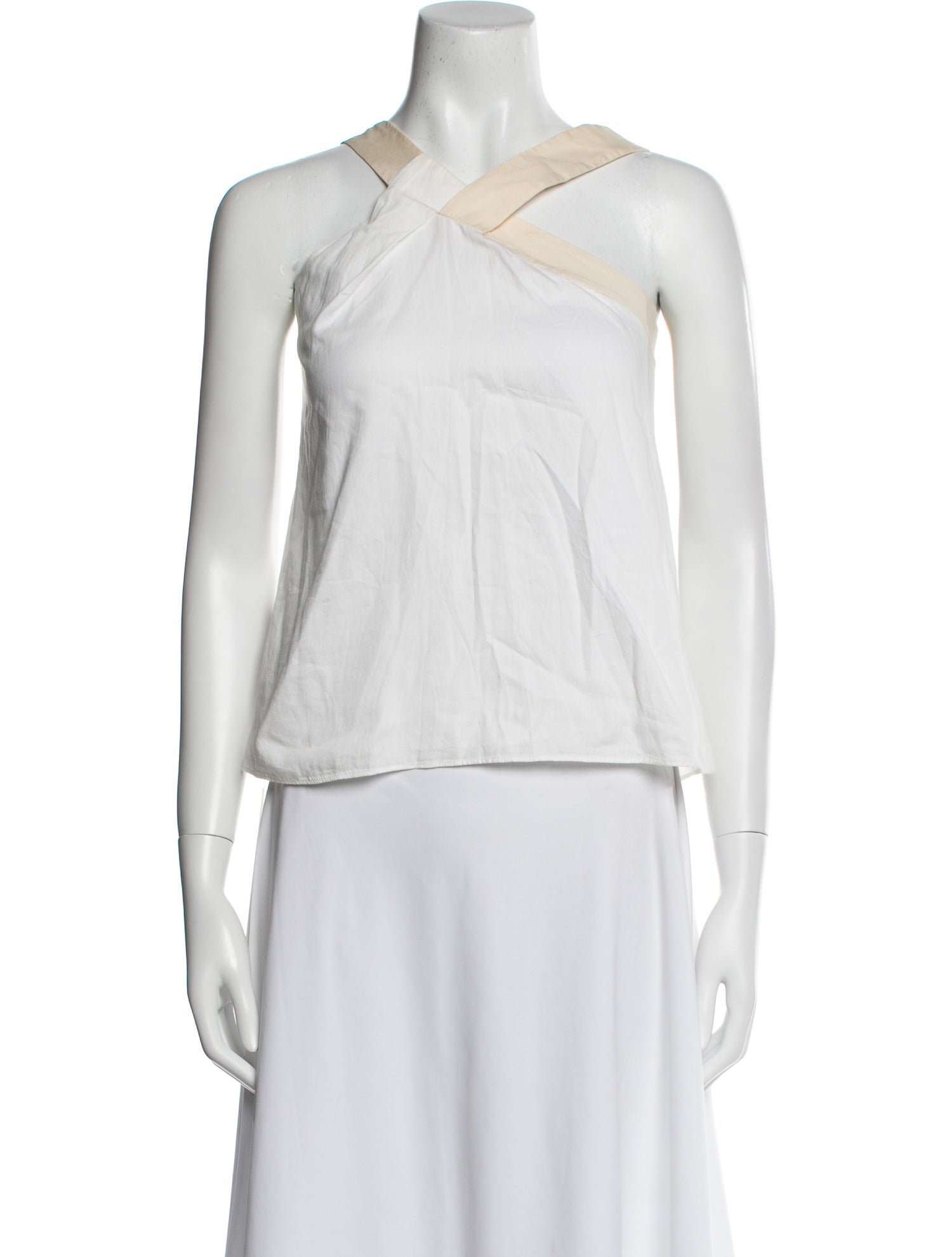 Chloé V-Neck Sleeveless Crop Top