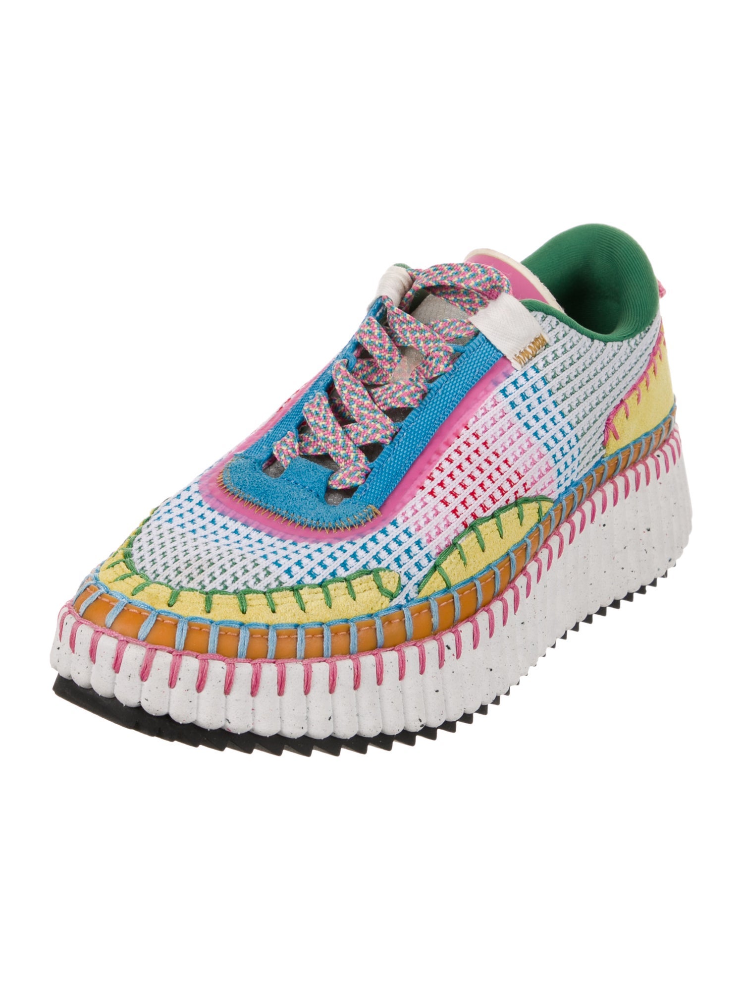 Chloé Plaid Print Sneakers
