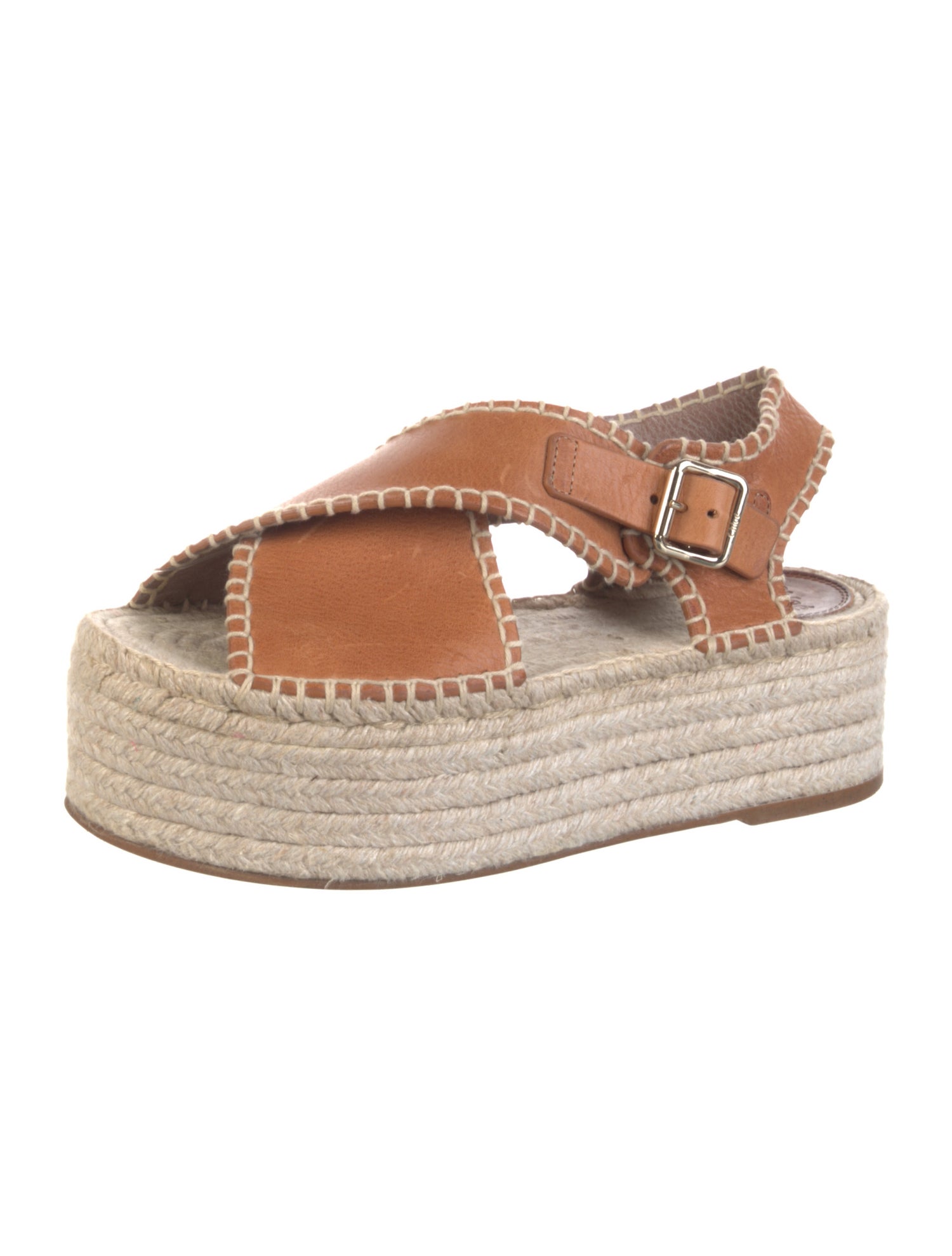 Chloé Leather Espadrilles