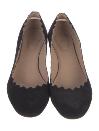 Chloé Suede Scalloped Accent Boots