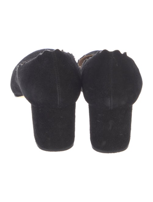 Chloé Suede Scalloped Accent Boots