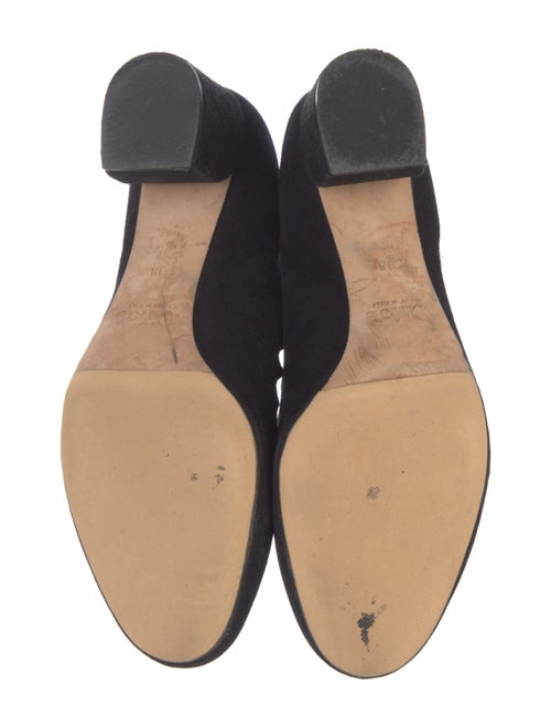 Chloé Suede Scalloped Accent Boots