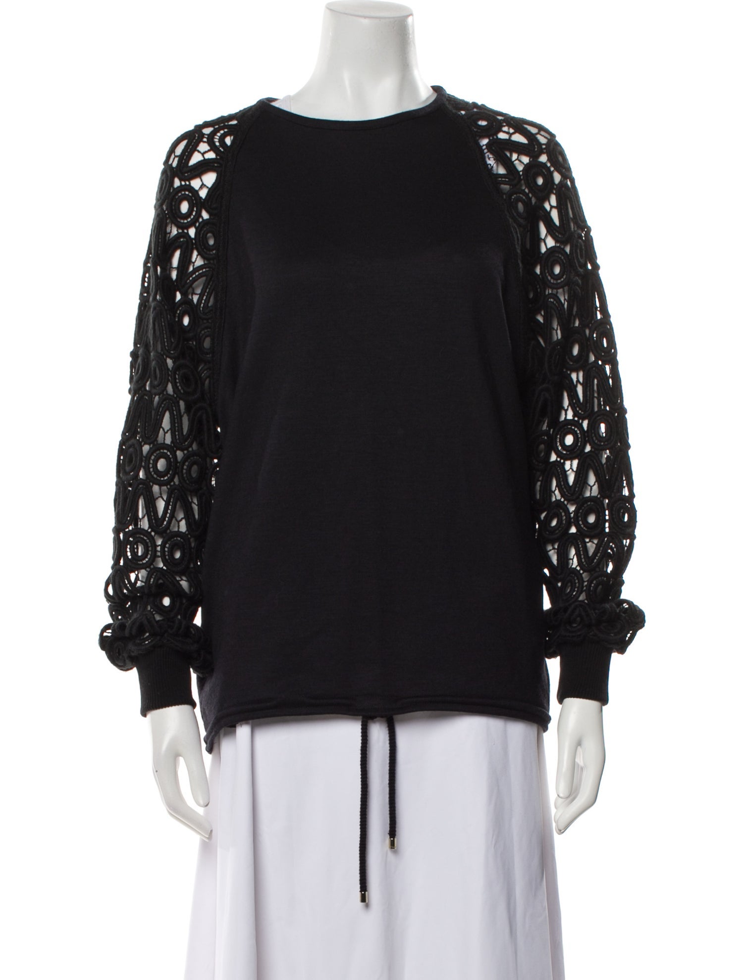 Chloé Virgin Wool Crew Neck Sweatshirt