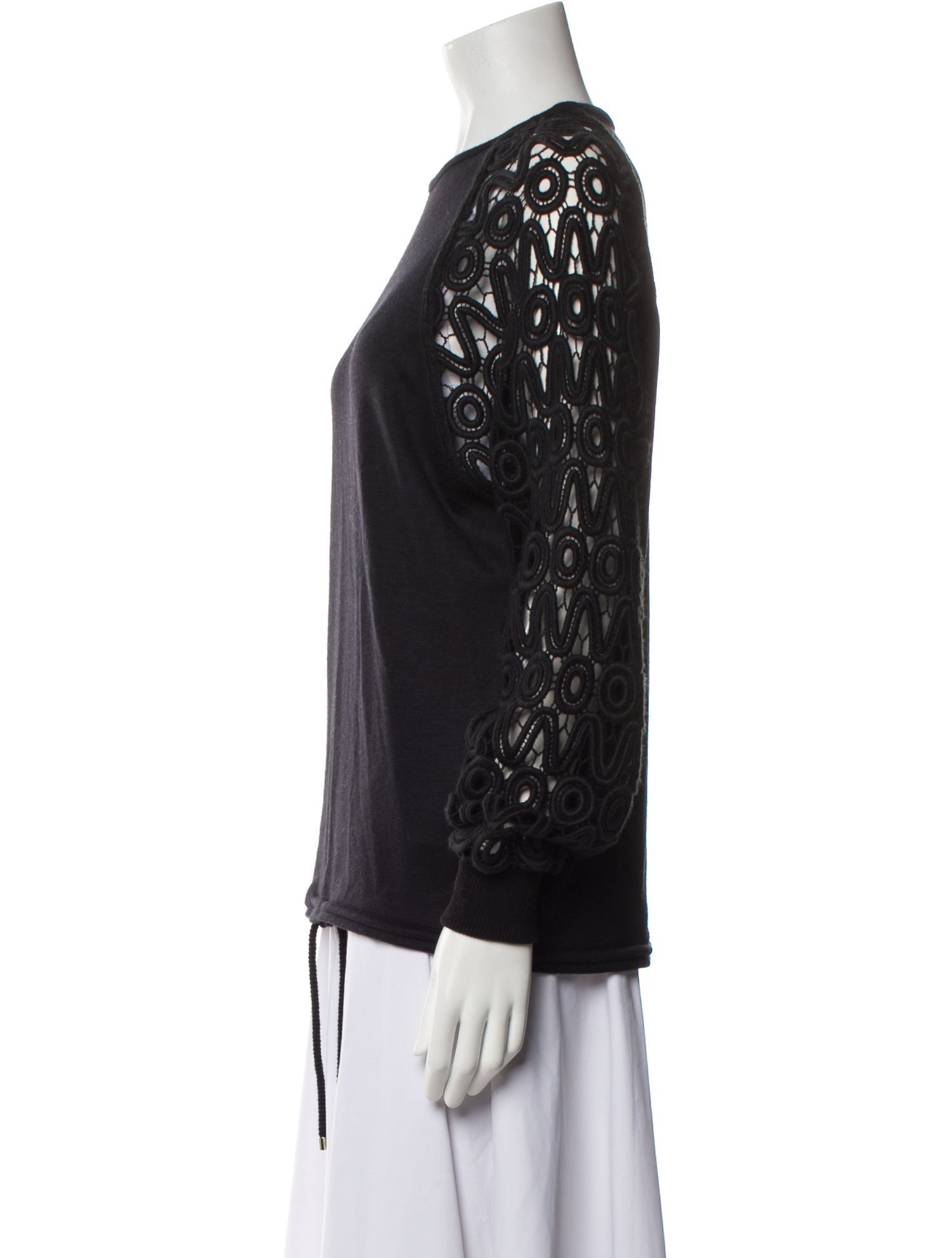 Chloé Virgin Wool Crew Neck Sweatshirt