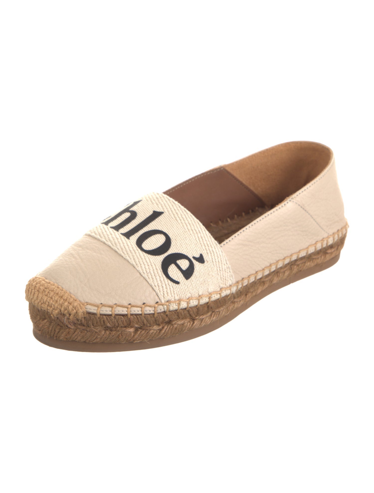 Chloé Leather Printed Espadrilles
