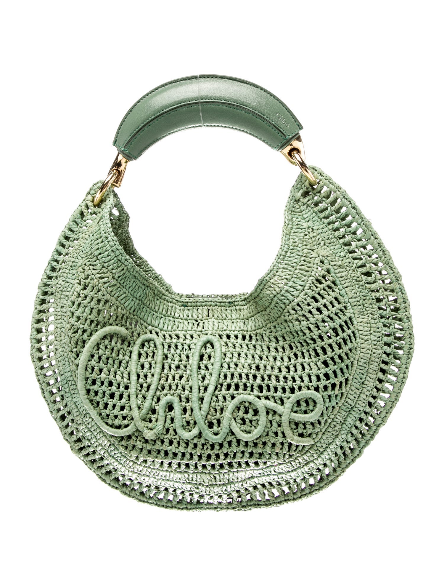 Chloé Raffia Summer Banana Hobo Bag w/ Tags