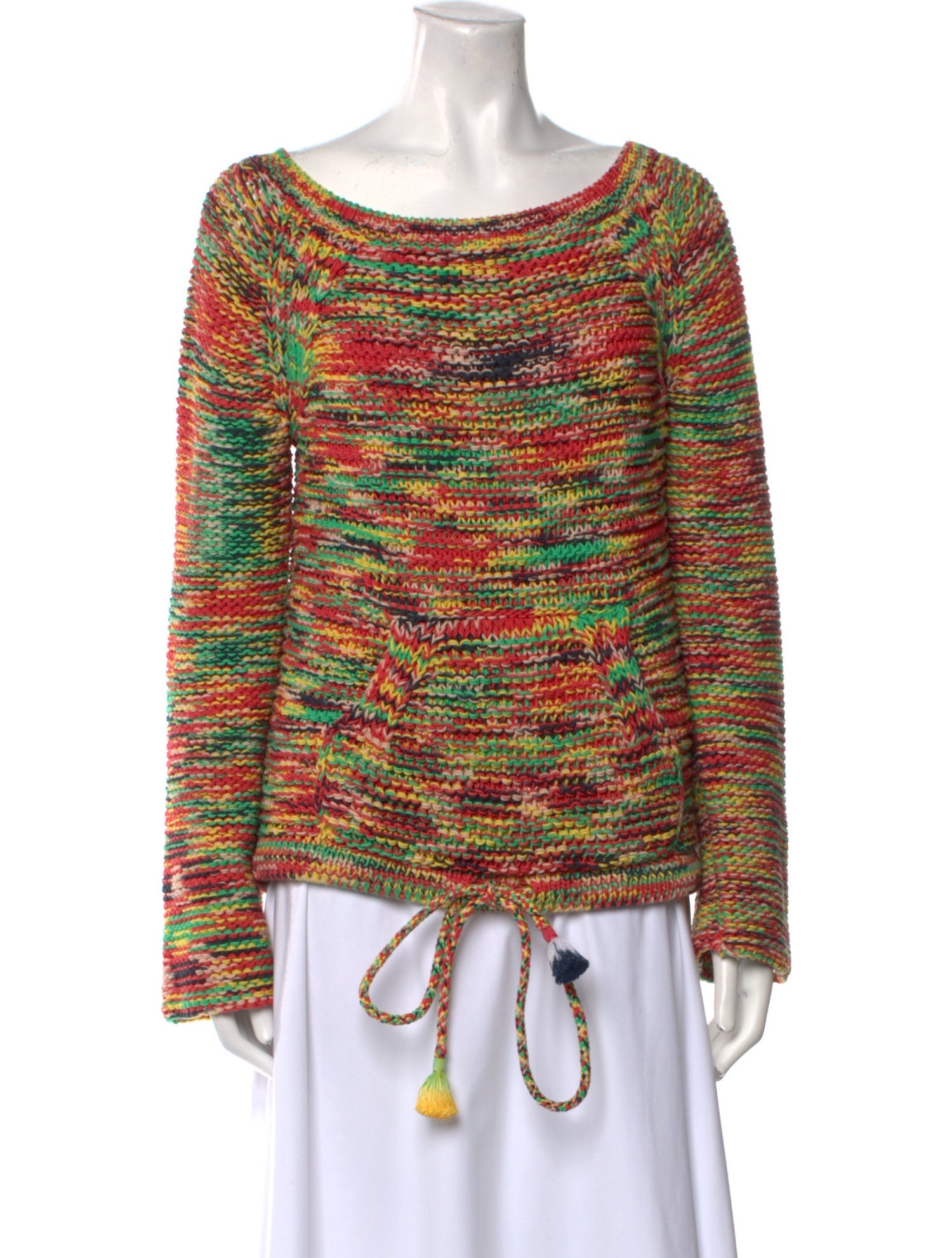 Chloé Striped Bateau Neckline Sweater