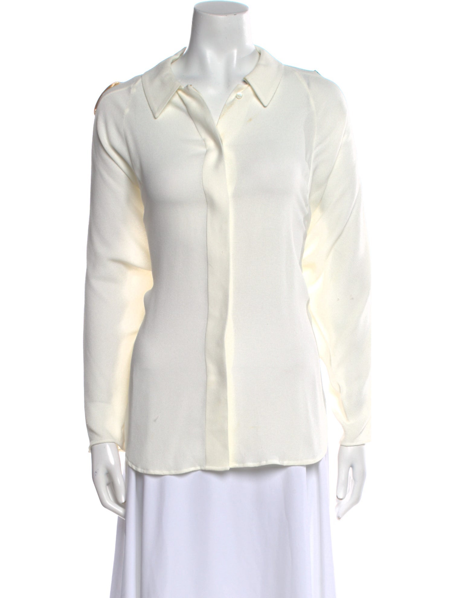 Chloé Long Sleeve Button-Up Top