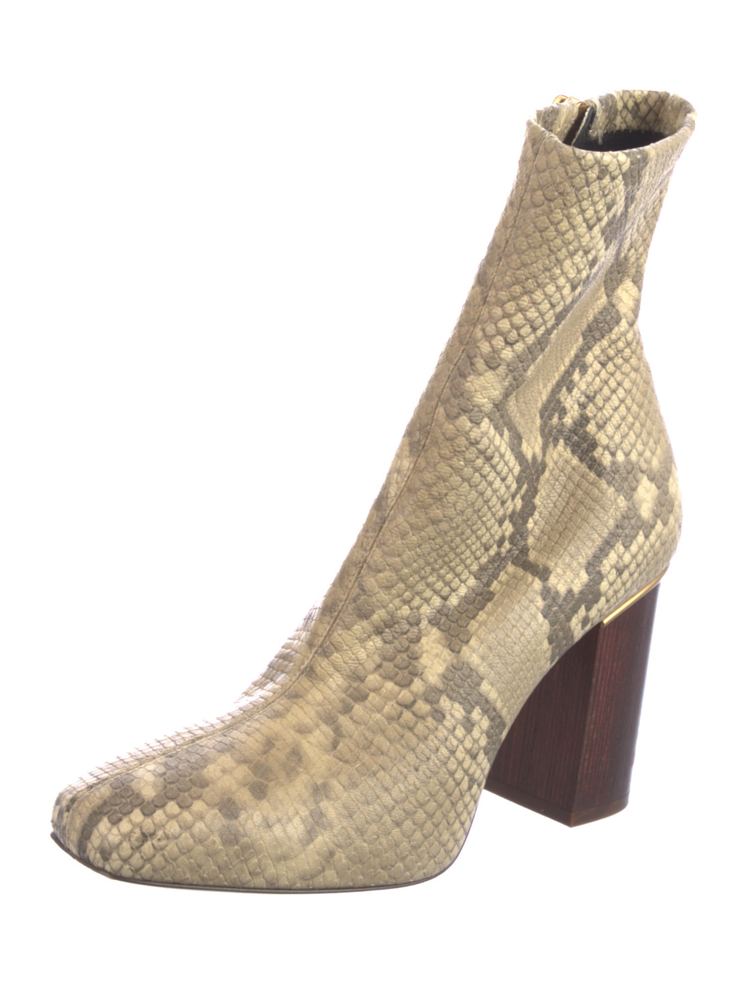 Chloé Snakeskin Animal Print Boots