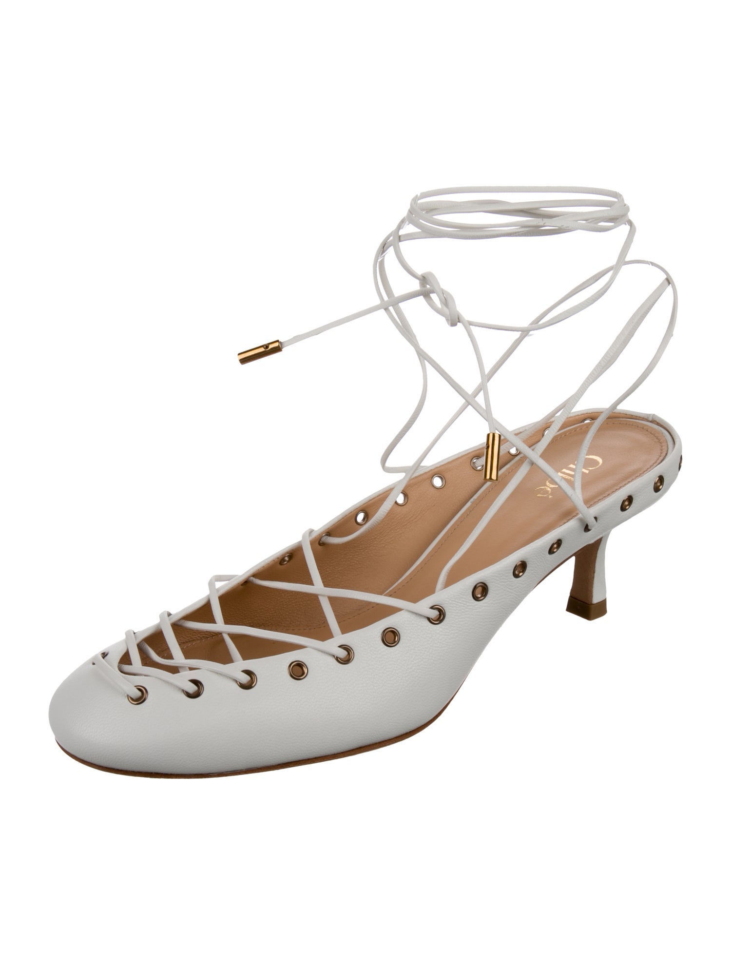 Chloé Leather Slingback Pumps