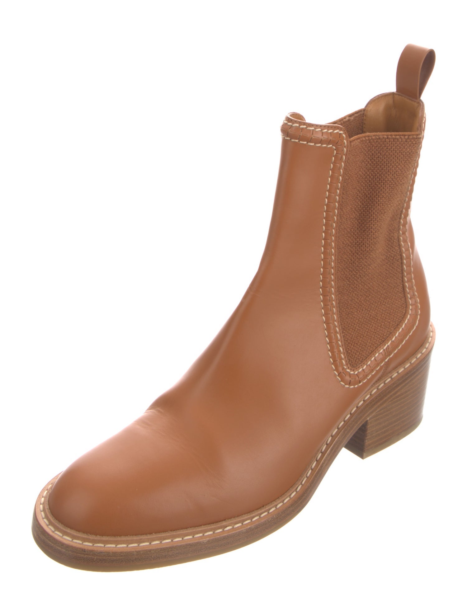 Chloé Leather Chelsea Boots