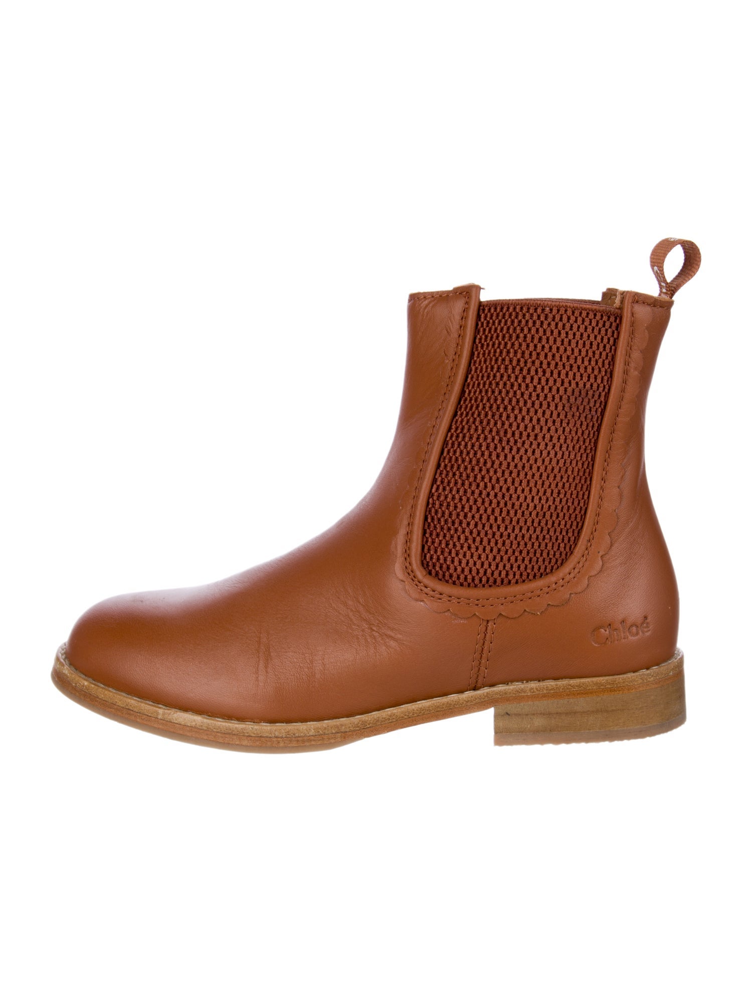 Chloé Girls' Leather Ankle Boots