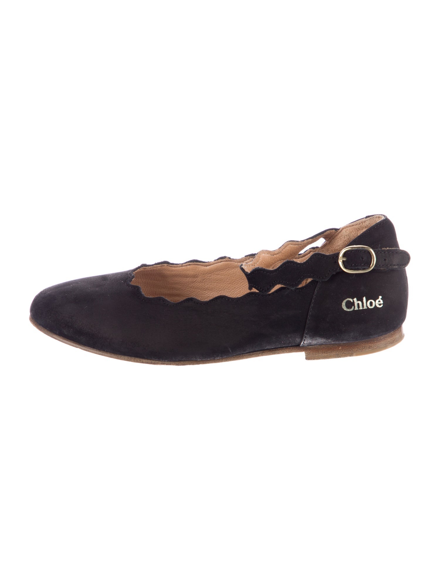 Chloé Girls' Leather Ballet Flats