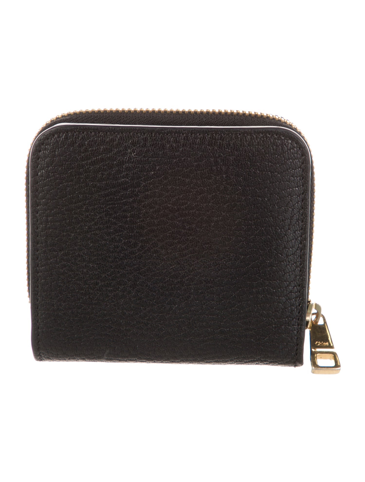 Chloé Drew Zipped Wallet Leather Compact Wallet