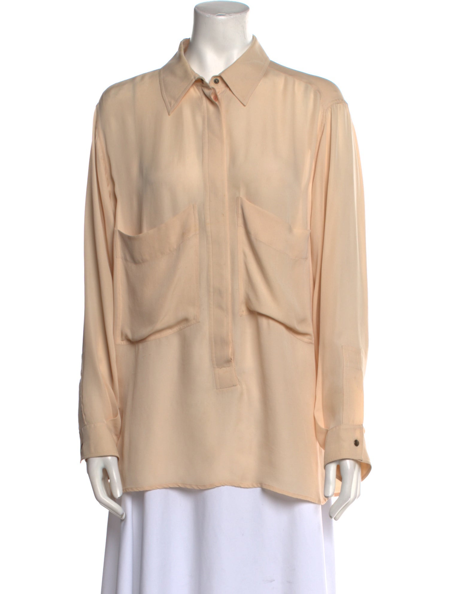 Chloé Long Sleeve Button-Up Top