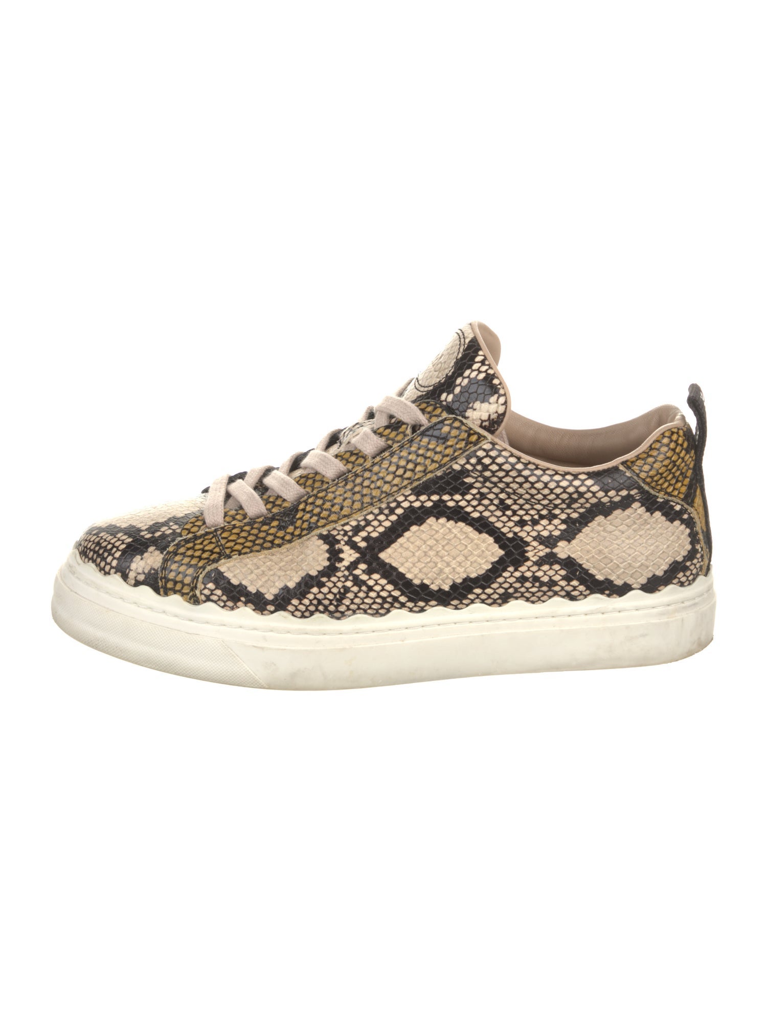 Chloé Python Animal Print Sneakers
