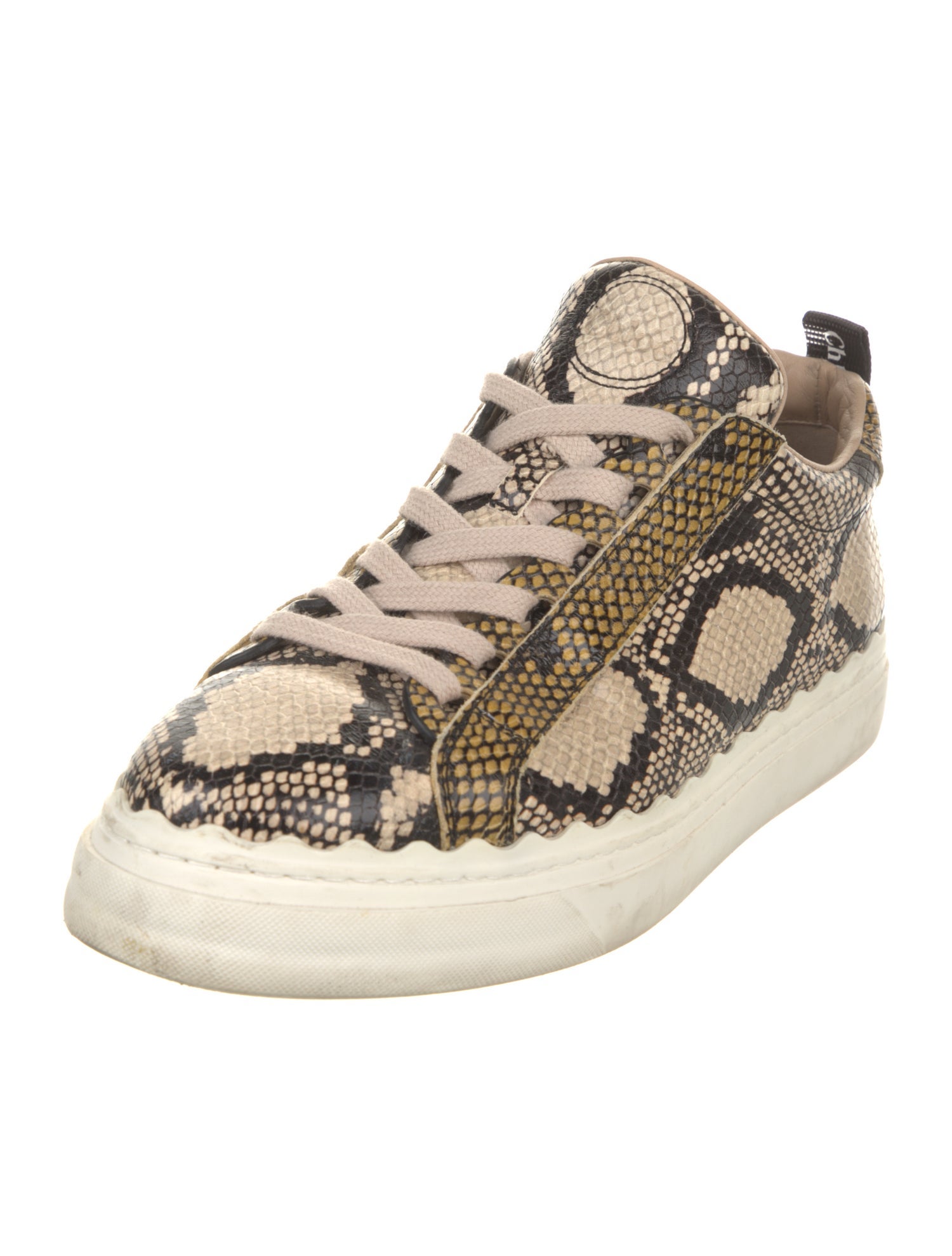 Chloé Python Animal Print Sneakers