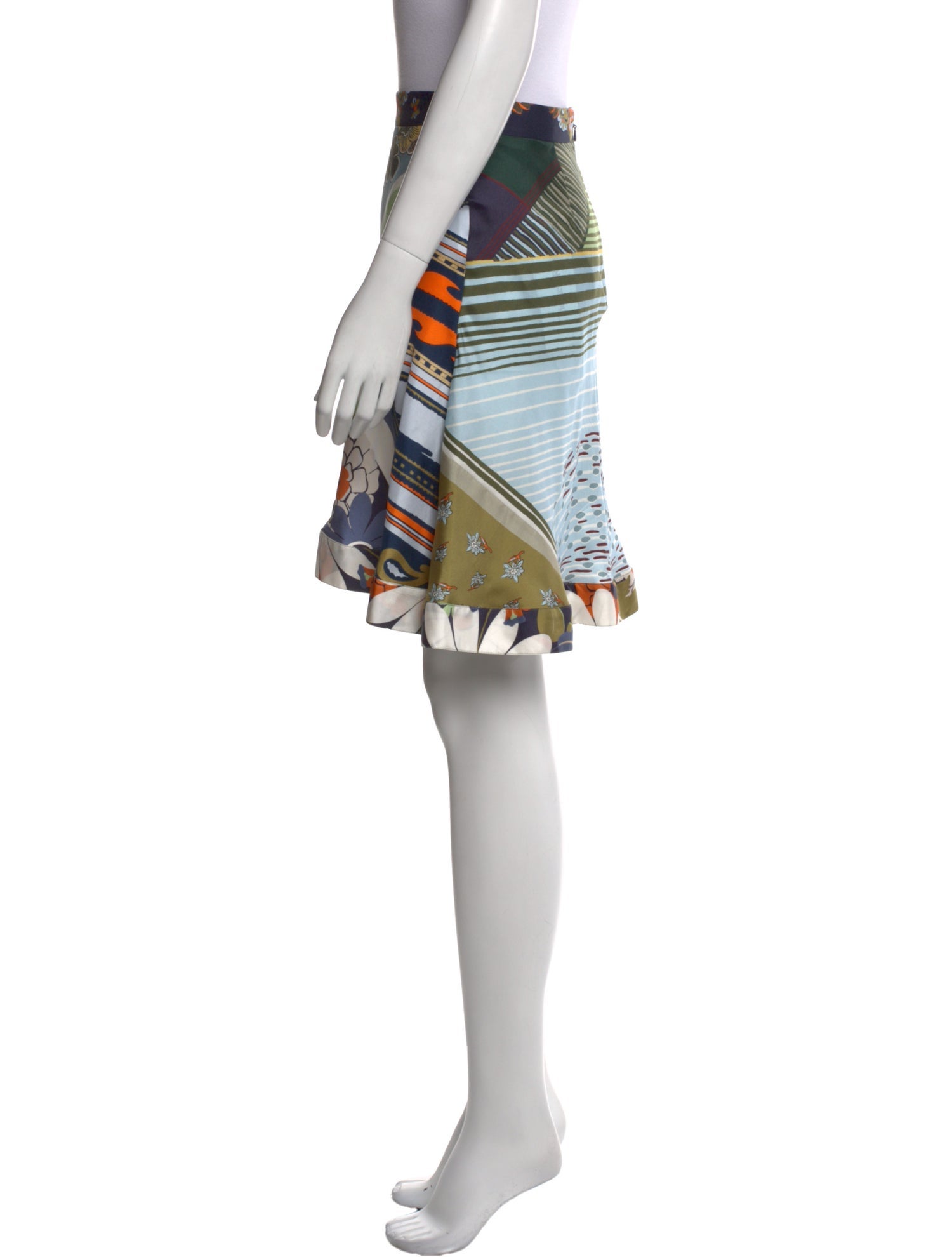 Chloé Silk Knee-Length Skirt