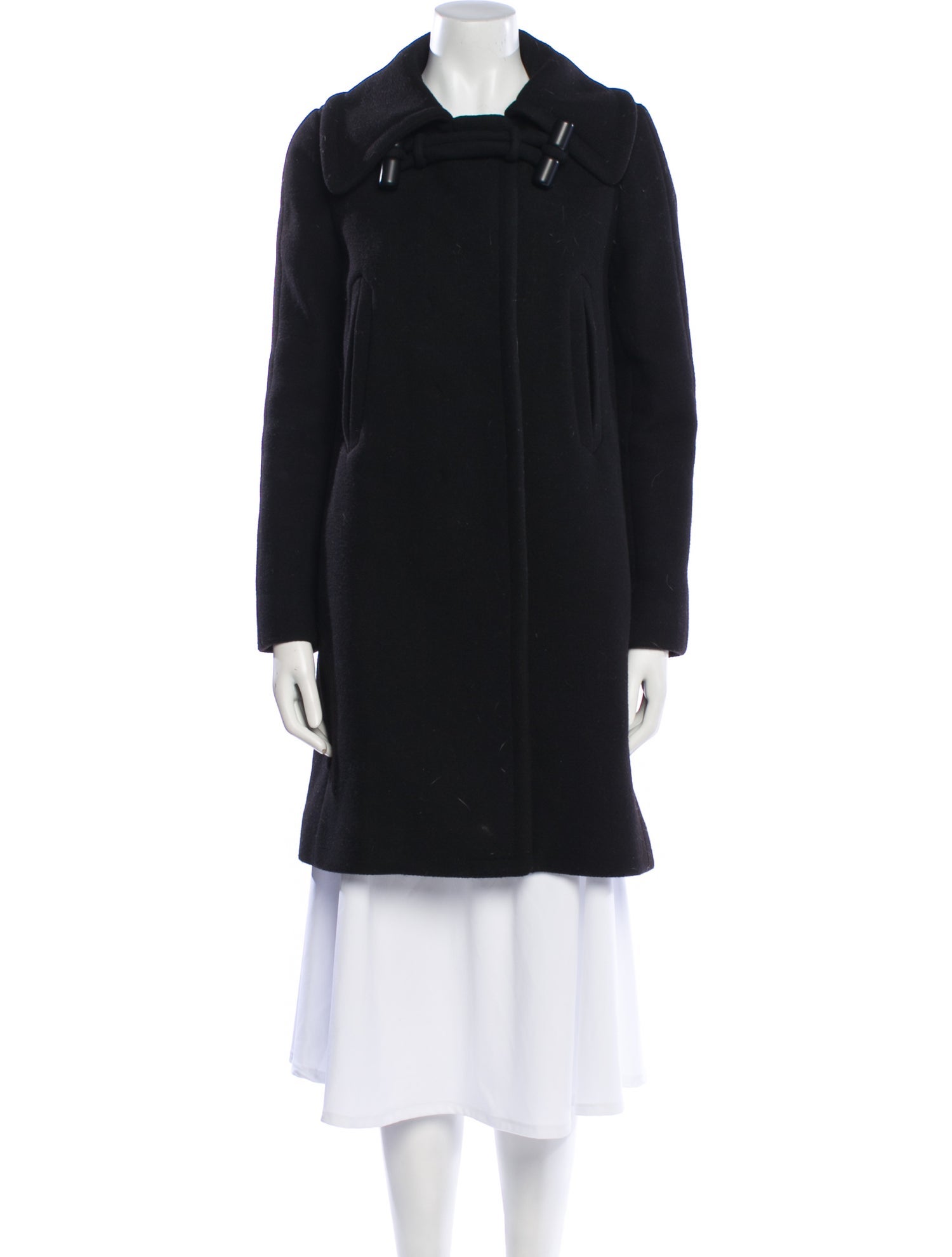 Chloé Virgin Wool Faux Fur Coat