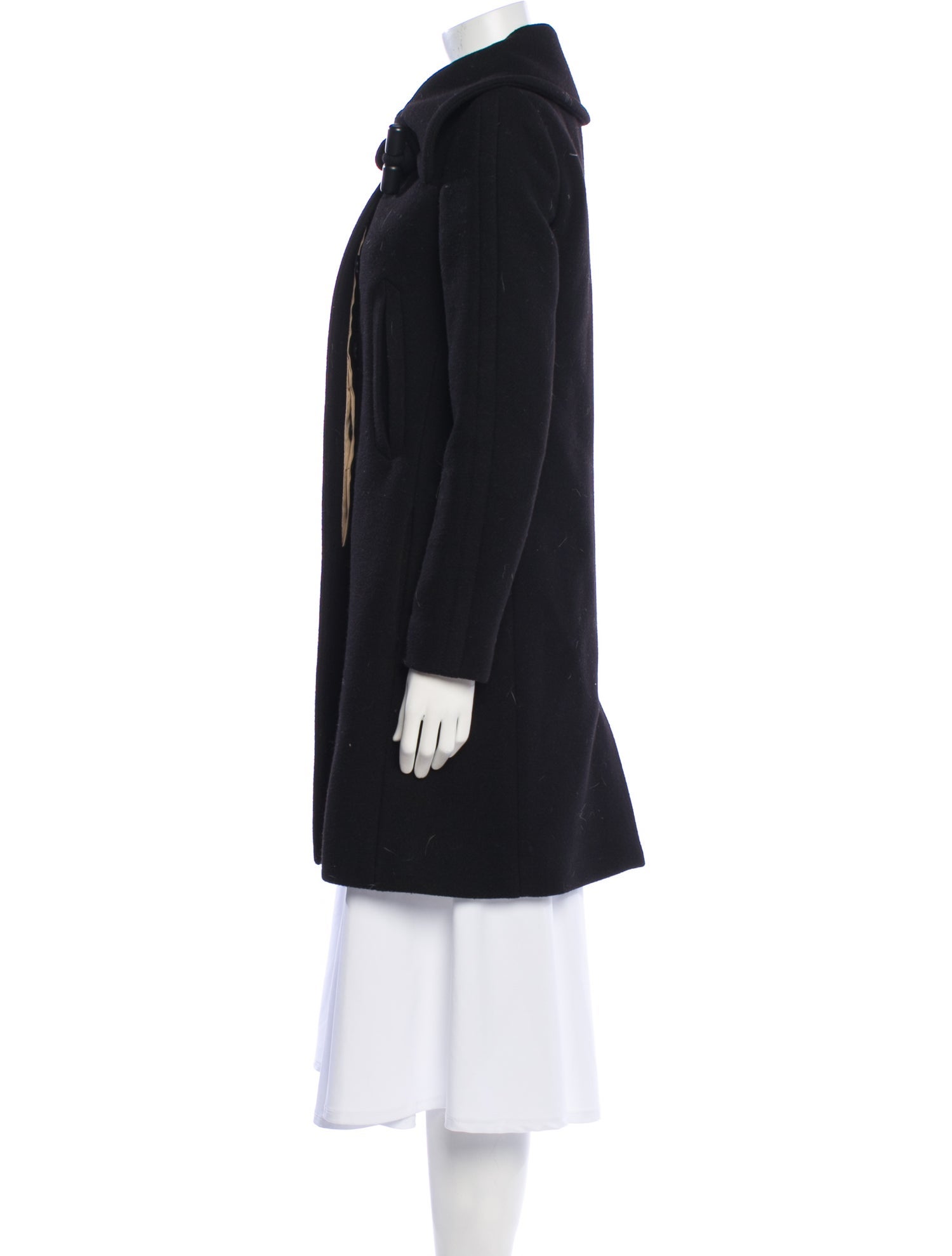 Chloé Virgin Wool Faux Fur Coat