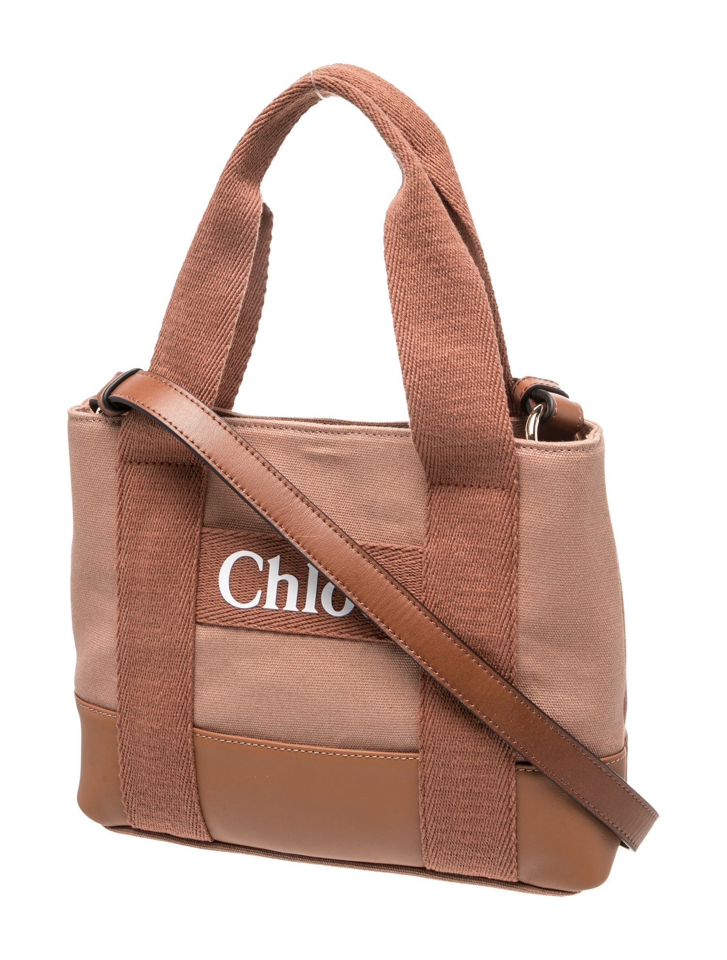 Chloé Canvas Top Handle Bag w/ Tags