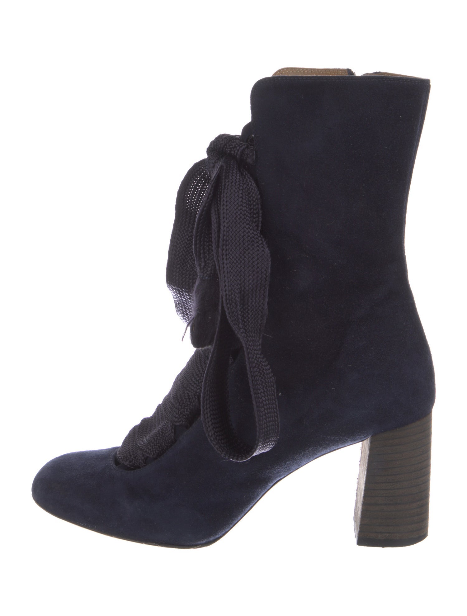 Chloé Suede Lace-Up Boots